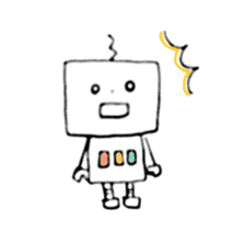 Kind robot sticker #6896745