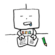 Kind robot sticker #6896746