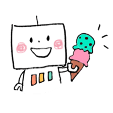 Kind robot sticker #6896750