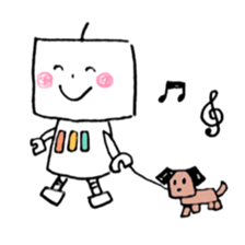 Kind robot sticker #6896751