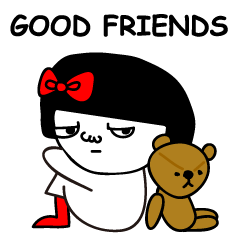 A girl with a red ribbon 2 'English'