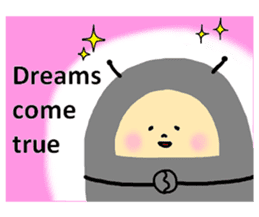 Positive pill bug(English) sticker #6897792