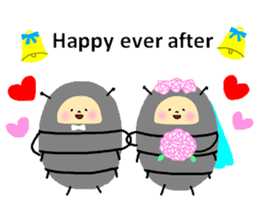 Positive pill bug(English) sticker #6897794