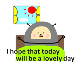 Positive pill bug(English) sticker #6897796