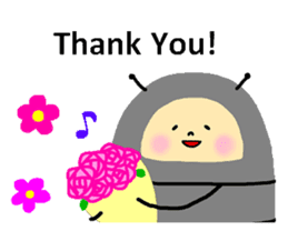 Positive pill bug(English) sticker #6897798