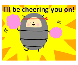 Positive pill bug(English) sticker #6897801