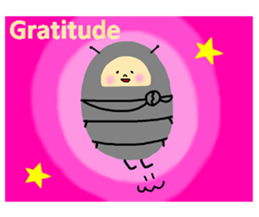 Positive pill bug(English) sticker #6897804