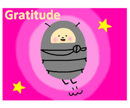 Positive pill bug(English) sticker #6897804