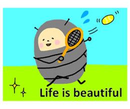 Positive pill bug(English) sticker #6897805