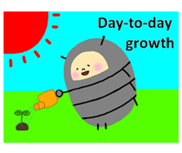 Positive pill bug(English) sticker #6897808