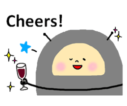 Positive pill bug(English) sticker #6897809