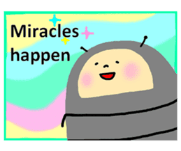 Positive pill bug(English) sticker #6897811