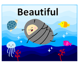 Positive pill bug(English) sticker #6897814