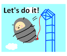 Positive pill bug(English) sticker #6897815