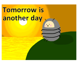 Positive pill bug(English) sticker #6897818