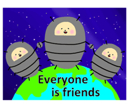 Positive pill bug(English) sticker #6897819