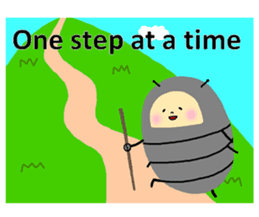 Positive pill bug(English) sticker #6897820