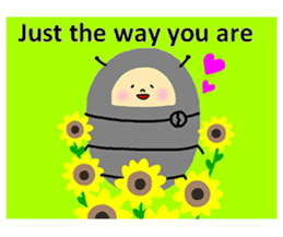 Positive pill bug(English) sticker #6897822