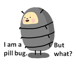 Positive pill bug(English) sticker #6897827