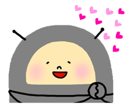 Positive pill bug(English) sticker #6897829