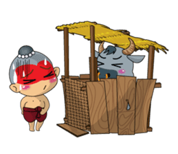 Once in a busy day by Kanomko sticker #6897842