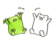 Frog and Bear sticker #6898155