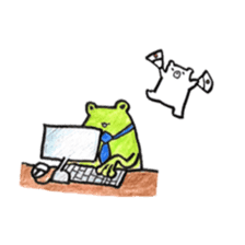 Frog and Bear sticker #6898156