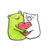 Frog and Bear sticker #6898176