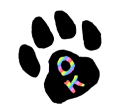 RAINBOW COLORS BLACK CAT sticker #6898363