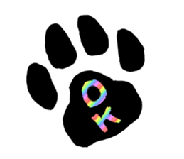 RAINBOW COLORS BLACK CAT sticker #6898363