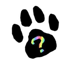 RAINBOW COLORS BLACK CAT sticker #6898384