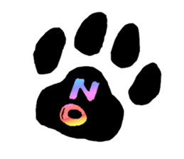 RAINBOW COLORS BLACK CAT sticker #6898389