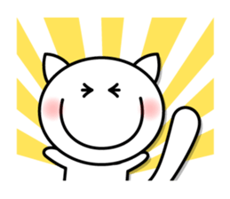 White cat Whitey. -English ver.- sticker #6898566