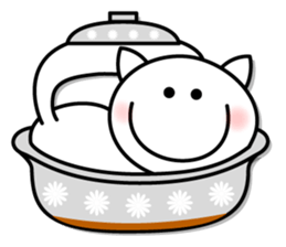 White cat Whitey. -English ver.- sticker #6898569