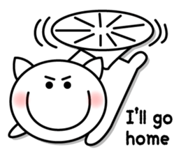 White cat Whitey. -English ver.- sticker #6898573