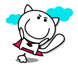 White cat Whitey. -English ver.- sticker #6898574