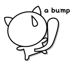 White cat Whitey. -English ver.- sticker #6898578