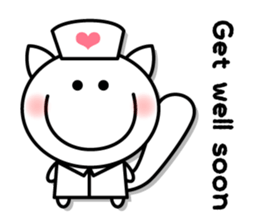 White cat Whitey. -English ver.- sticker #6898581