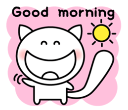 White cat Whitey. -English ver.- sticker #6898588