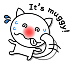 White cat Whitey. -English ver.- sticker #6898590