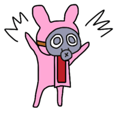 Rabbit and Gas mask by Yuki Kanai
