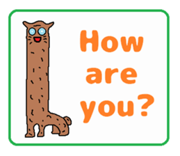 Cute Japanese zoo 2 English ver. sticker #6899156