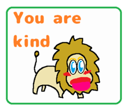 Cute Japanese zoo 2 English ver. sticker #6899167