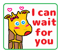 Cute Japanese zoo 2 English ver. sticker #6899172