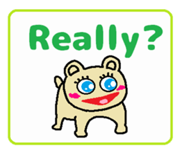 Cute Japanese zoo 2 English ver. sticker #6899185