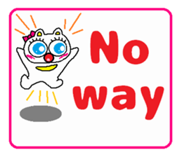 Cute Japanese zoo 2 English ver. sticker #6899190