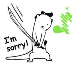 Break the Story-man "Lutra-Samurai" sticker #6899442