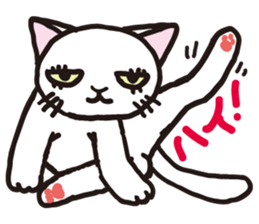 white cats of Yoshisyan sticker #6899928