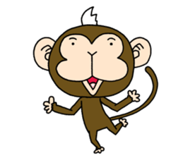 Mohawk monkey's Clover sticker #6900032