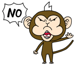 Mohawk monkey's Clover sticker #6900034